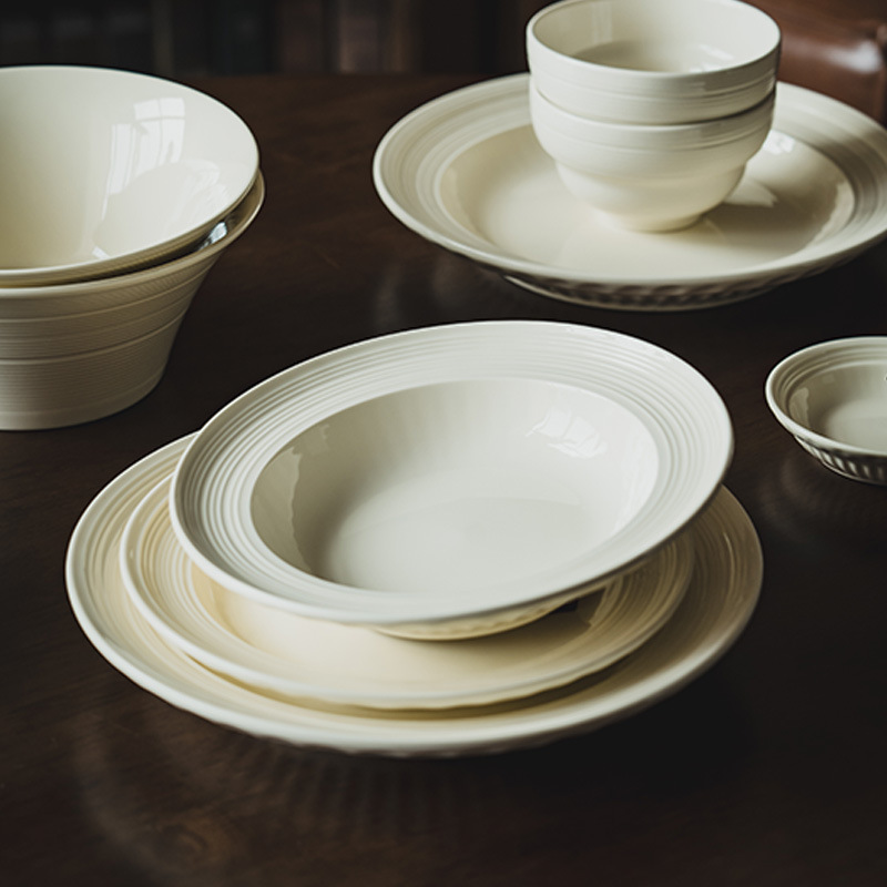 Conjunto de cubiertos de cerámica de alto valor nominal serie de platos