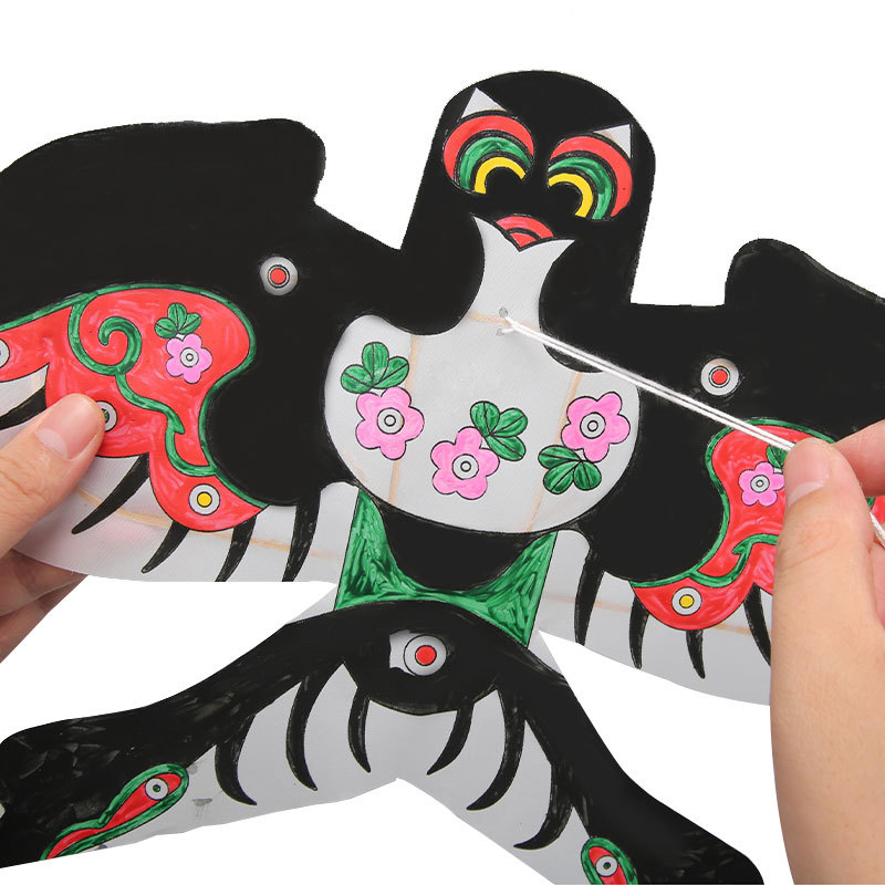 Paquete de materiales de papel chino iris DIY al por mayor una variedad de pequeñas actividades de padres e hijos en el aula de jardín de infantes de la escuela primaria hechas a mano