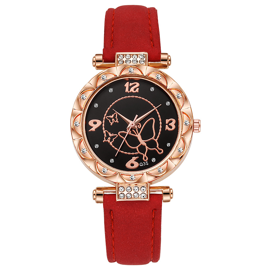 New style diamond embellished lace temperament full of stars and butterfly pattern women's quartz watch at low price_voghion.com