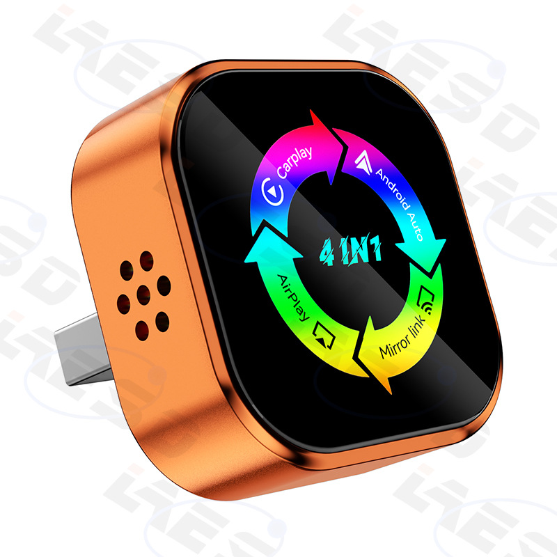 Cross-Border Best-Selling 4-in-1 Wireless Carplay Module, Smart Car System, Smart Mirror Screen Projection, Carplay Box
