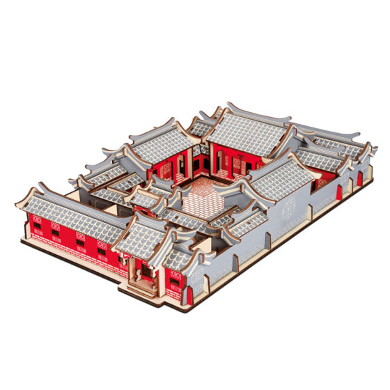 Ancient Architecture Study Handmade Model Travel Agency Gifts Attractions Souvenirs Wooden 3D Stereo Puzzle Educational Toys