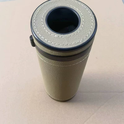 Car tissue box/set Round Car Cup Holder Tissue - broken-window-tissue-tube-beige