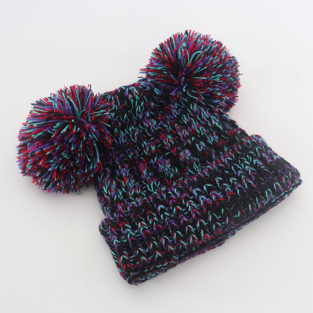 Daily Occasion Solid Color Pattern Children Unisex Sweet Simple Style Solid Color Pom Poms Wool Cap