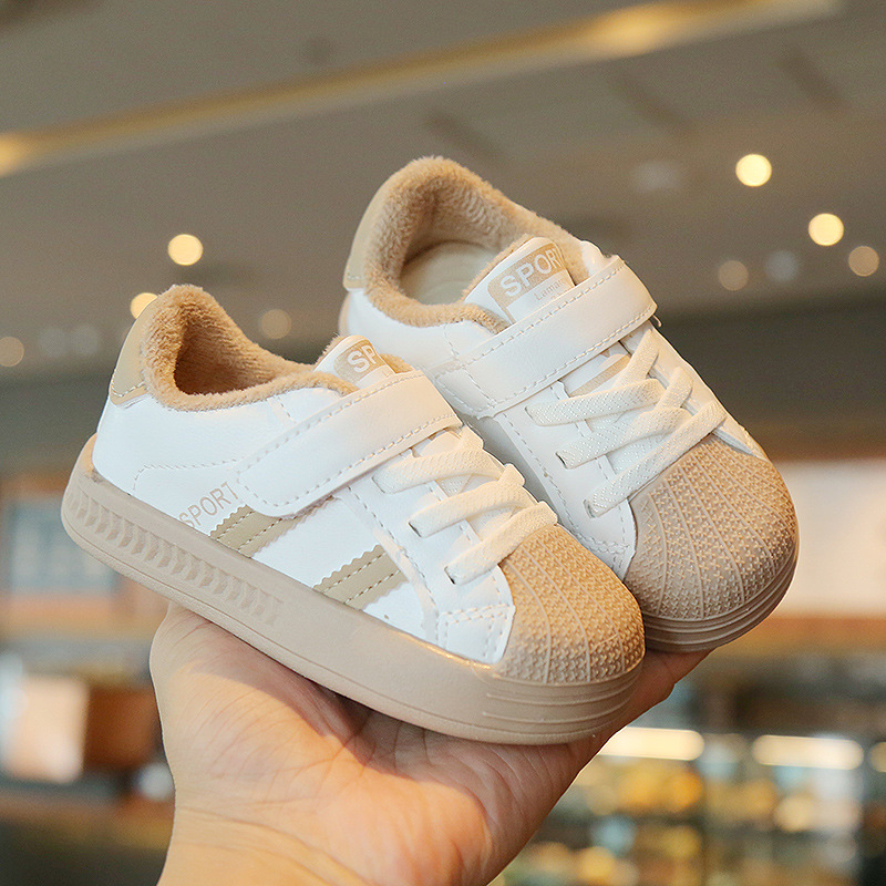 Vinter baby skal topp pojkar och flickor barnbräda plysch tjocka bomullsskor vattentät liten_voghion.com