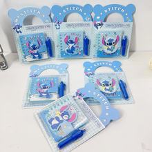新款史迪仔库洛米卡皮巴拉线圈本+圆珠笔组合迷你记事文具奖品本