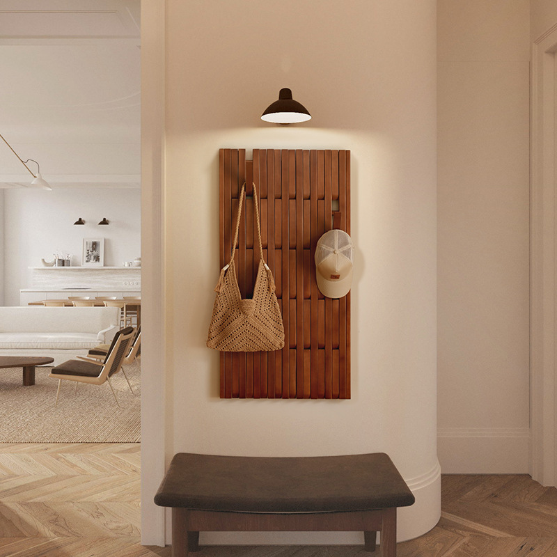 Solid Wood Coat Rack, Piano Key Clothes Coat Rack, Does Not Occupy Space, Electric Meter Box, Blocking Clothes Hanger, Entrance Storage Rack