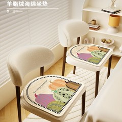 漫画カボチャ馬蹄形ダイニングチェアクッション夏のホームチェアクッションかわいい特殊な形のシートクッション夏のレストランソフトクッション