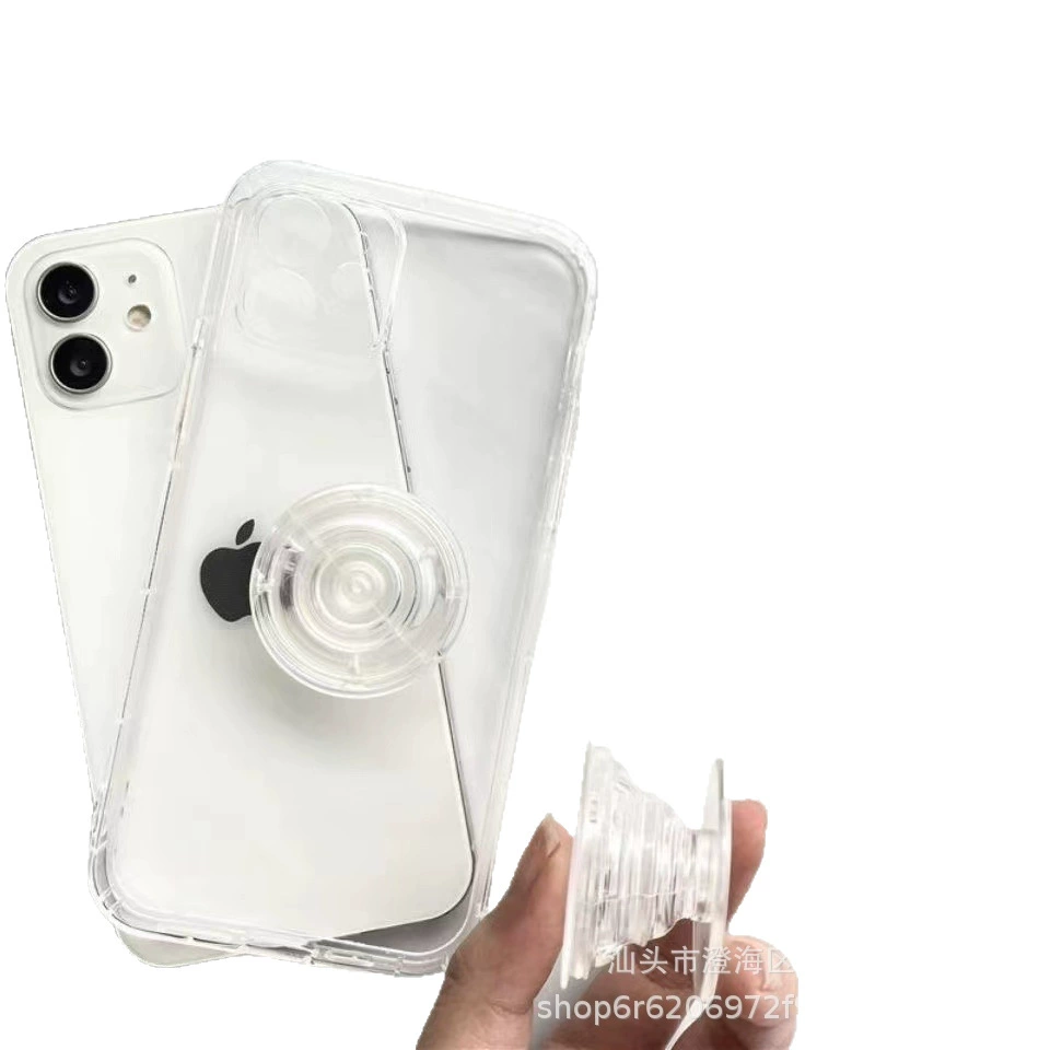 Adjustable Phone Air‑Bag Holder, Acrylic PC+TPU, Compact 40×23×7 mm, 6 g