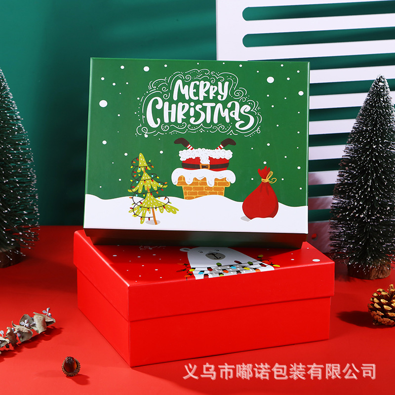 批发大号圣诞节礼物包装盒 圣诞礼盒 圣诞盒 平安夜平安果礼品盒