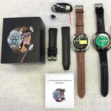 跨境新品T95双蓝牙耳机二合一智能手环拨号电话TWS成人智能手表