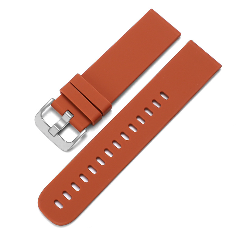 Silver buckle [khaki] round tail silicone