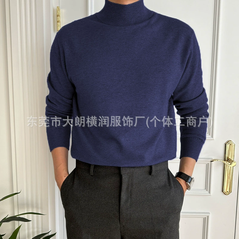 Winter base body-friendly sweater, (Cross-border trading), high collar