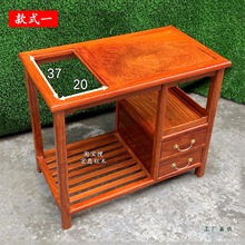 红木缅甸花梨木茶桌茶台小茶几沙发边桌大果紫檀中式实木茶水柜架
