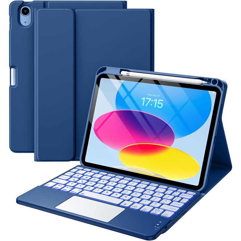 Suitable for Ipada16 Touch-Sensitive Backlit Bluetooth Keyboard Protective Cover 110Th Generation Detachable Pen Slot Tablet Case