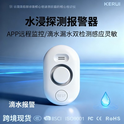 Engraved sharp Cross border Manufactor Graffiti Alarm household Long-range intelligence Home Furnishing WiFi Water leakage Induction detector