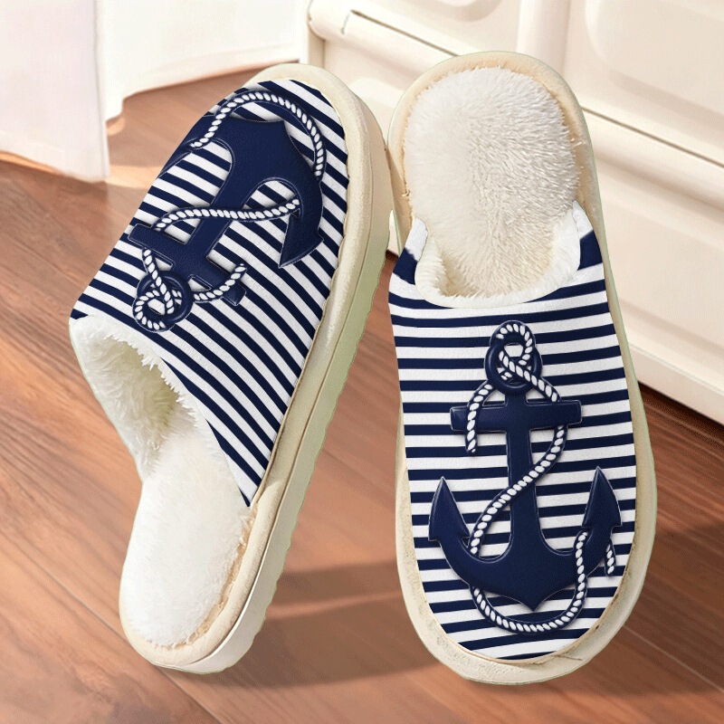 Cross-Border Exclusive Hot-Selling Bohemian Wolf Pattern Printed Cotton Slippers for Men, Autumn and Winter, Pod Cross-Border Jit One-Piece Dropshipping Cross-Border Exclusive Hot-Selling Bohemian Wolf Pattern Printed Cotton Slippers for Men, Autumn and Winter, Pod Cross-Border Jit One-Piece Dropshipping