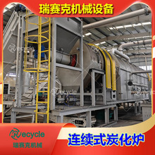 大型连续式易拉罐炭化设备再生铝回收专用滚筒炭化脱漆炉