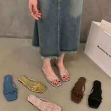 ��ʽƽ�׊A�_������Ь��ŮЬ���⴩2024�¿��ļ�ɳ�������yɫ��Ь