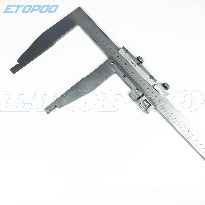 ETOPOO榮譽出品 單向爪加長爪不鏽鋼遊標卡尺300*150MM帶微調