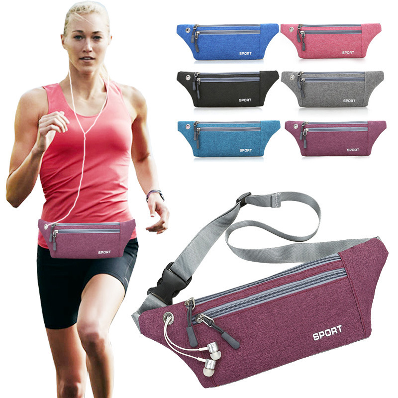 Close-Fitting Outdoor Sports Waist Bag Wholesale Nylon Waterproof Fabric Multifunctional Running Phone Chest Bag Unisex Backpack Crossbody