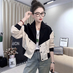 2025流行新品秋季短款时尚棒球服外套女感宽松小个子夹克上衣