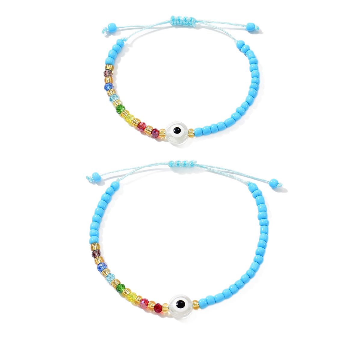Lucky Evil Eye Red String Bracelet Protection Beaded Jewellery_voghion.com