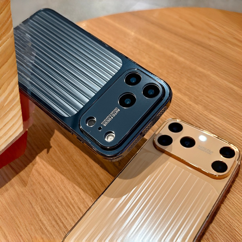 秒变iPhone18promax电镀散热边瓦楞手机壳苹果17高级16防摔保护套