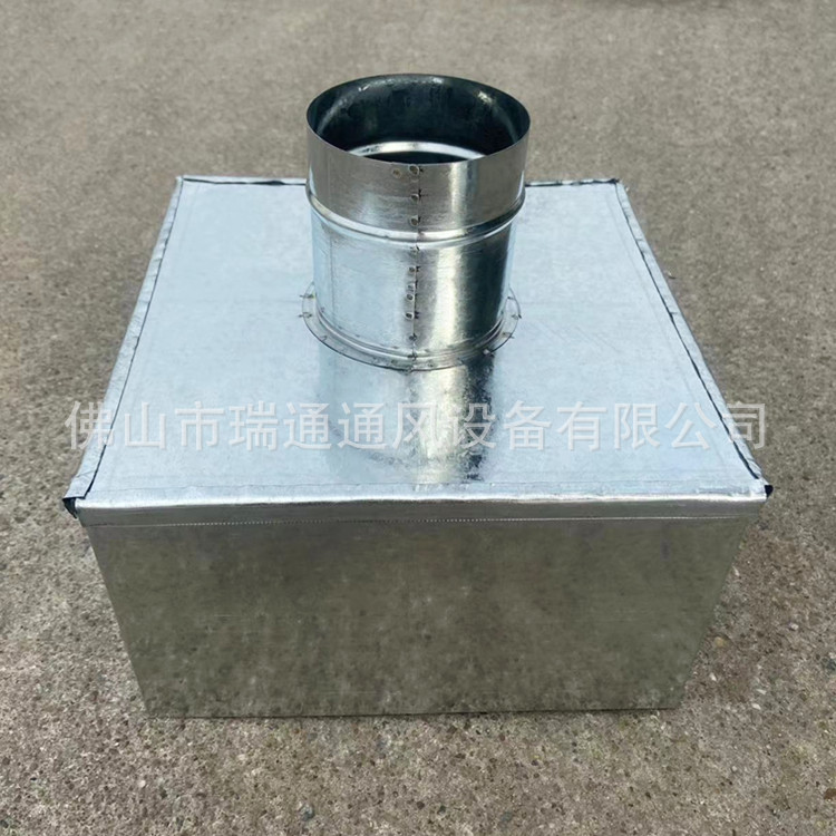新风系统白铁皮回风箱 消音分风箱 中央空调风管风机除尘风箱