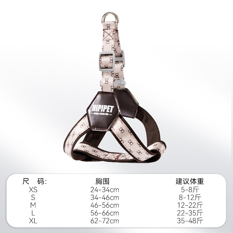 Transfronterizo simple y transpirable y cinturón de pecho ajustable para mascotas cuatro estaciones para caminar con cuerda de tracción de pecho y espalda