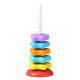 Rainbow Stars Stacking Music Rotating Tower Baby Ring Rotating Music 0-2 Years Old Baby Educational Early Education Toys