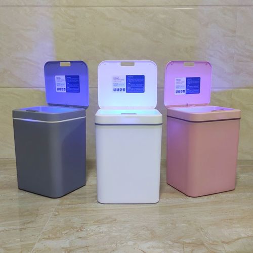Cross-border smart trash can creative home induction kitchen toilet bathroom electric automatic with lid gap wholesale