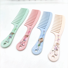 New Home Fruit Jelly Color Medium Tooth Comb Home Comb Printed Comb Taobao Comb Two Styles