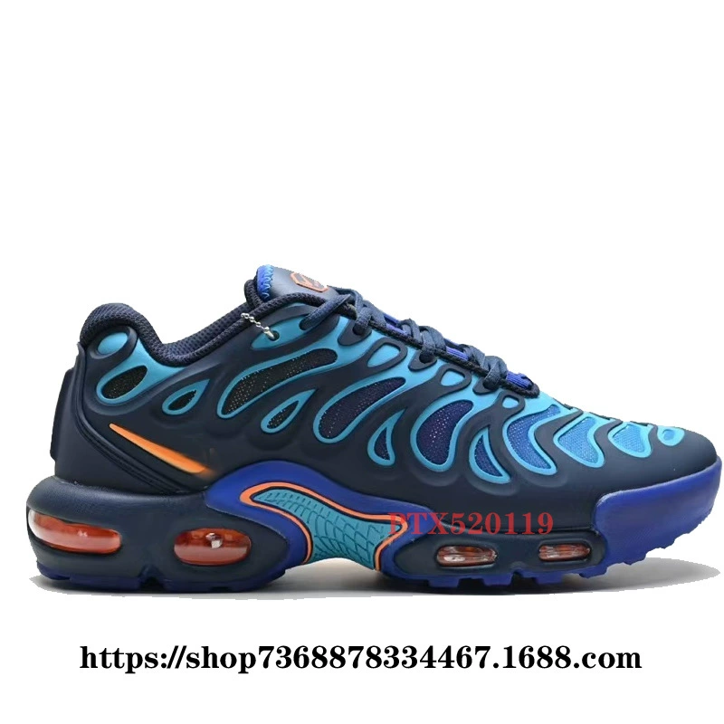 Putian Company -level Air Max Plus Drift 2024 air cushion air -breathable running shoes men and women casual shoes gray orange