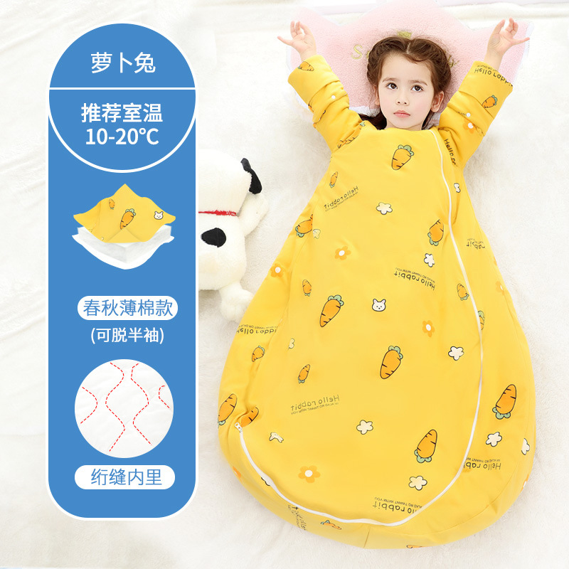 Kiểu tay áo bông mỏng thỏ Củ Cải (khuyến nghị nhiệt độ phòng 10-20 độ) / M (chiều dài áo 80cm)