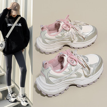 MKX218-1老爹鞋女2025秋冬情侣防滑百搭潮流运动厚底增高休闲鞋