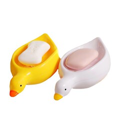 かわいいアヒルの子石けん箱に水が溜まっていない高級トイレ洗面台の新しい石けん箱アヒル
