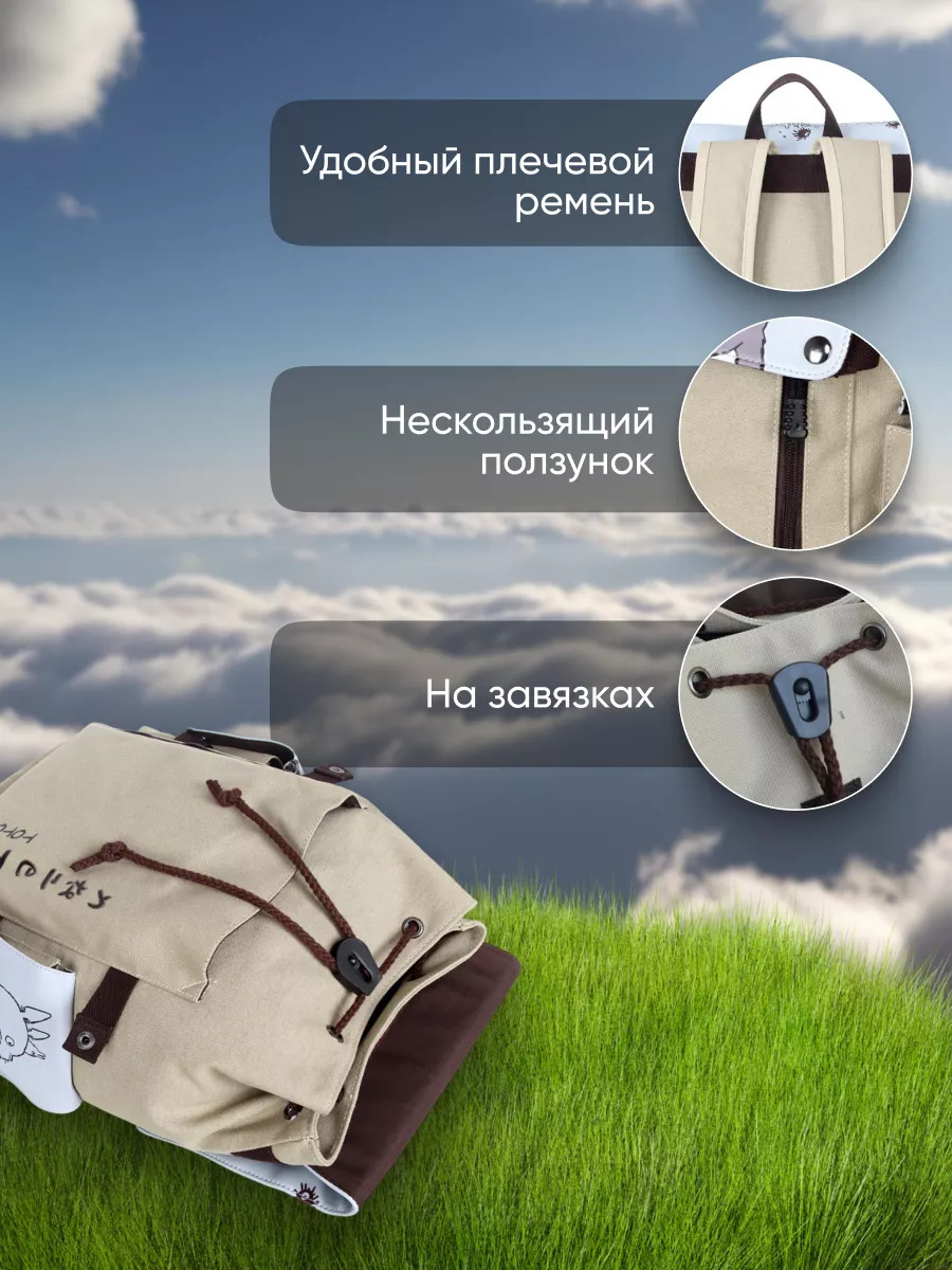 Рюкзак аниме Тоторо школьный для