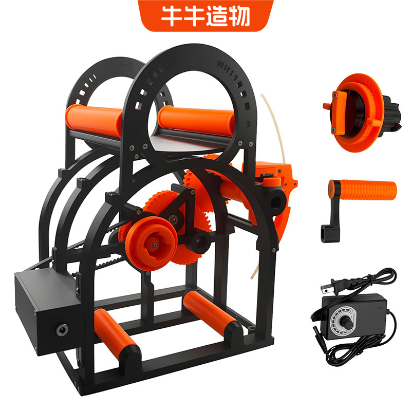 3d打印耗材卷线器电动可调速耗材卷线绕线器手电一体绕线机理线机