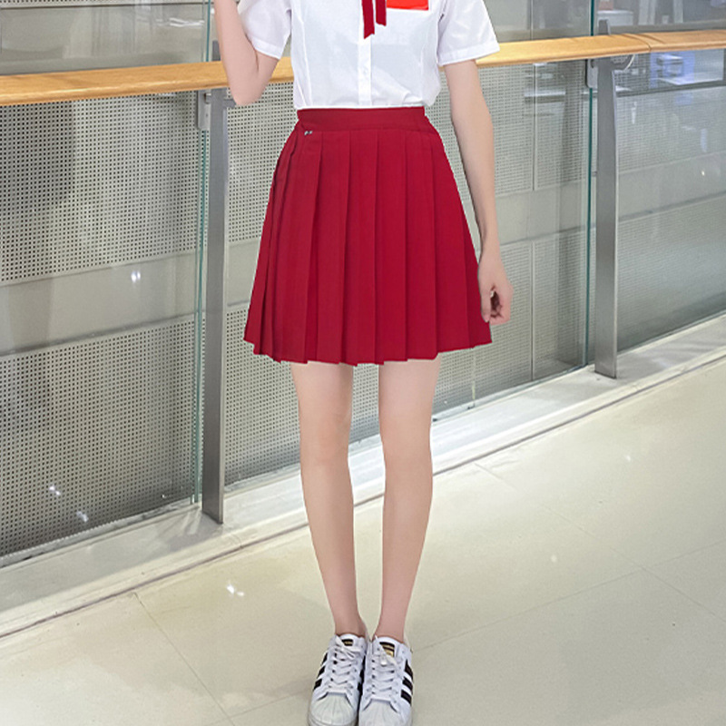 大合唱韓系制服卒業クラス服学院風ロングスカートセット中学校朗読公演服装高校学生|undefined