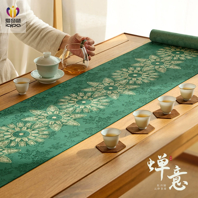 Оригинальный чайный столик в китайском стиле Zen, высококачественная чайная скатерть, длинная полоса, ретро обеденный стол, коврик для чайного стола