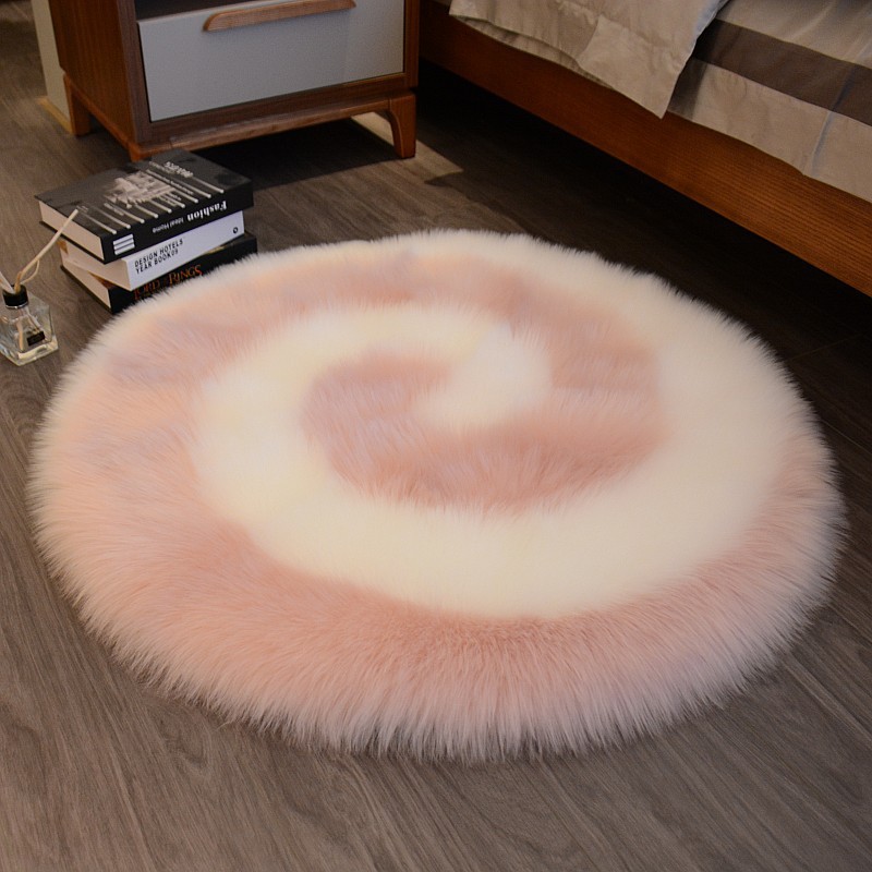 Light Luxury Style Cute Cartoon Plush Carpet Children's Room Bedside Carpet Decorative Plush Mat Internet Celebrity Floor Mat