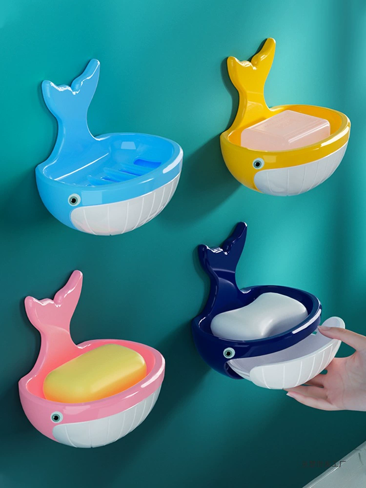 Настенная мыльница без перфорации, бытовая высококачественная сливная полка для хранения мыла, мыльница, мыльница для ванной комнаты