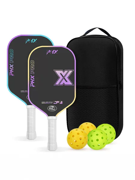 Cross-Border Exclusive Supply of T700 Carbon Fiber Customized Pickleball Racket Set, Complete Pickleball Racket Set Factory