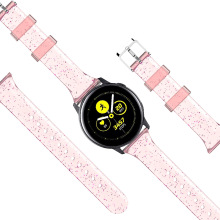 适用三星watch手表TPU硅胶小蛮腰表带华为GT佳明闪粉表带20-22mm