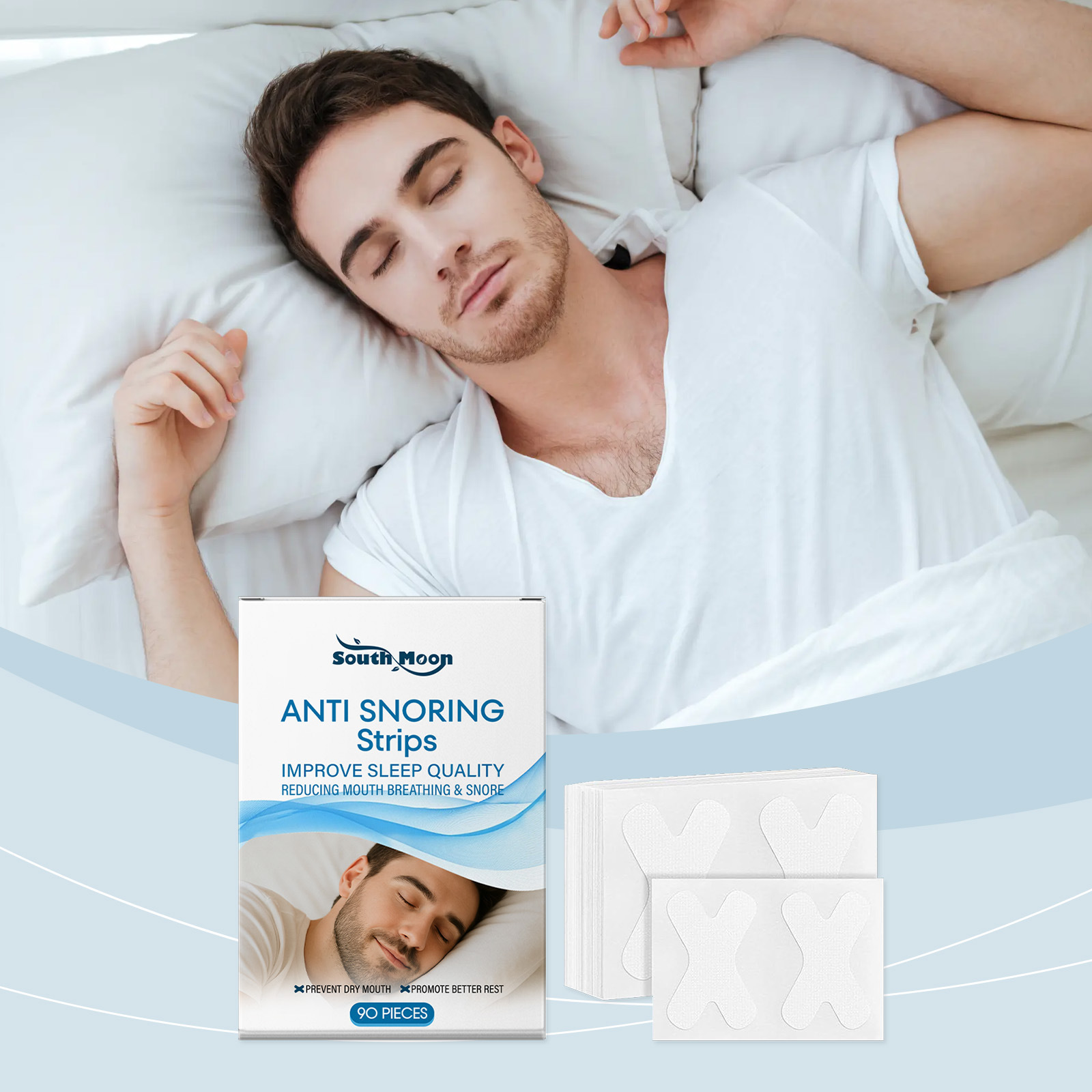 El éxito transfronterizo SOUTH MOON Sleep Light Rest Paste para el cuidado del sueño tranquilo y el descanso nocturno Paste de cuidado