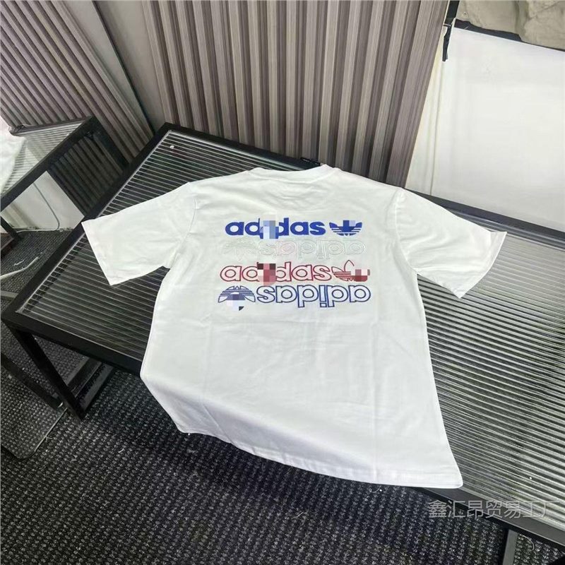Cross-Border Clover Short-Sleeve Embroidered Heavy-Duty Half-Sleeve T-Shirt for Men and Women, Couple's Casual Light Luxury Stylish Slim-Fit Top