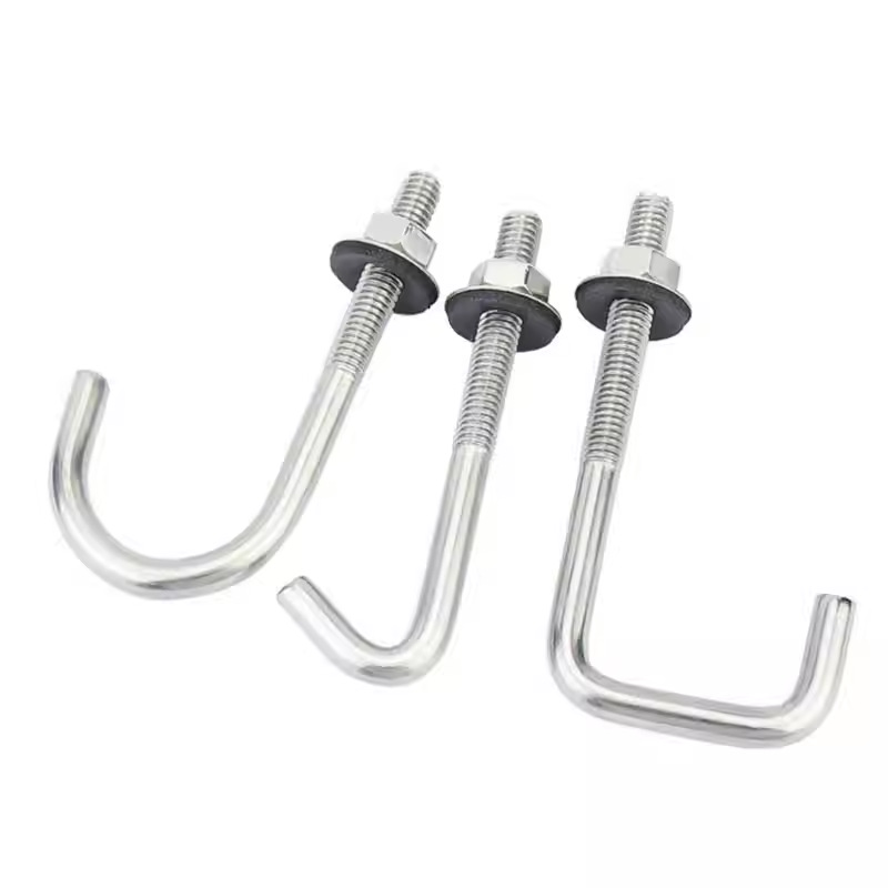 304 gancho de asbesto de acero inoxidable gancho cuadrado tornillo de forma especial gancho redondo perno de gancho de ángulo 6 tornillo de gancho de ladrillo grande