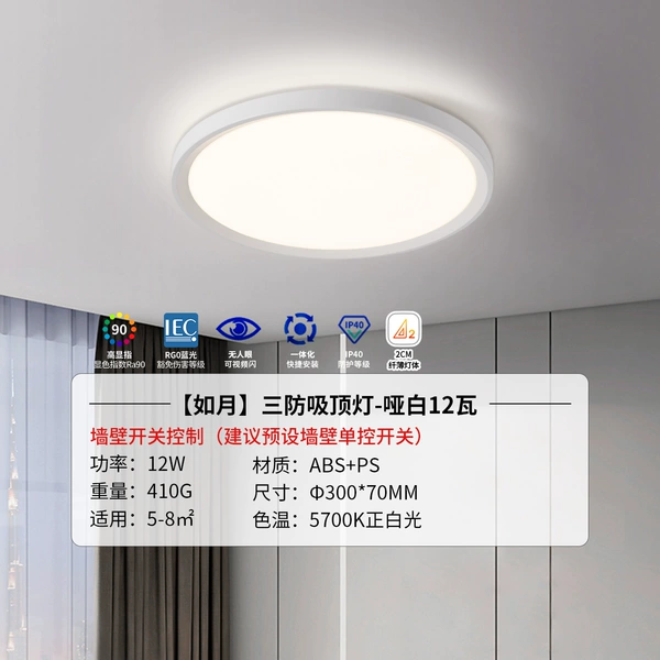 Light + Three Defenses [Ruyue Matt White] 12W White Light