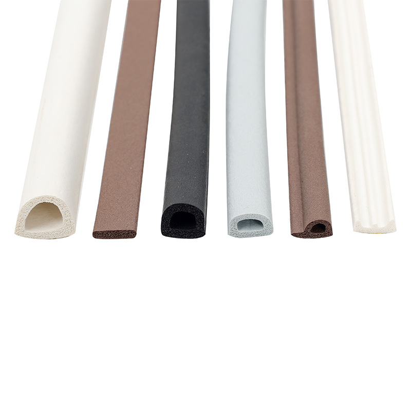 D形门底自粘密封条防风保暖自粘型隔音条门缝发泡保暖