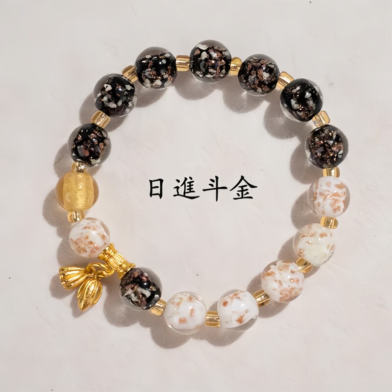 Wutai Mountain luminous colored glaze double color bracelet bracelet scenic selling lovers jewelry high sense bracelet wholesale Wutai Mountain luminous colored glaze double color bracelet bracelet scenic selling lovers jewelry high sense bracelet wholesale